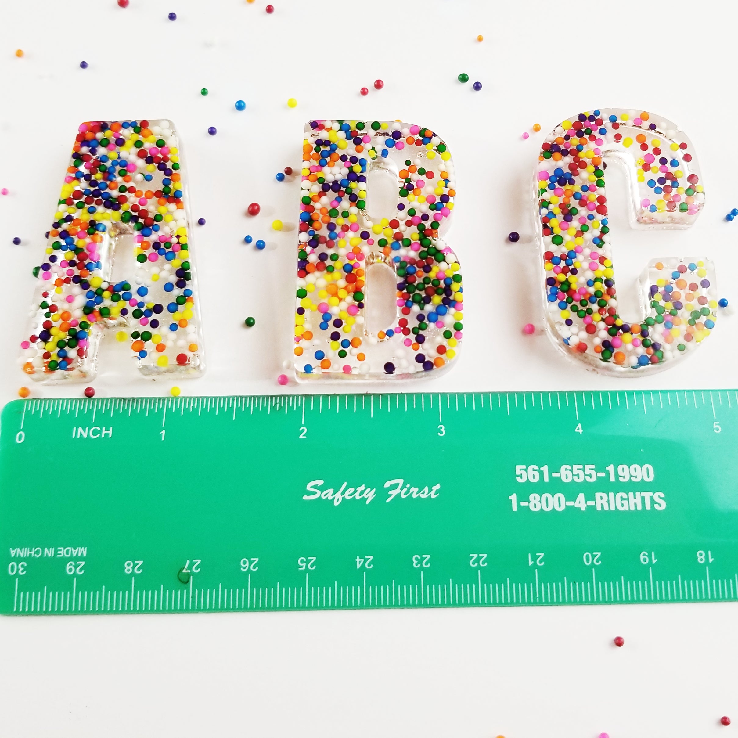 A Set of Large Uppercase Sprinkle Letters