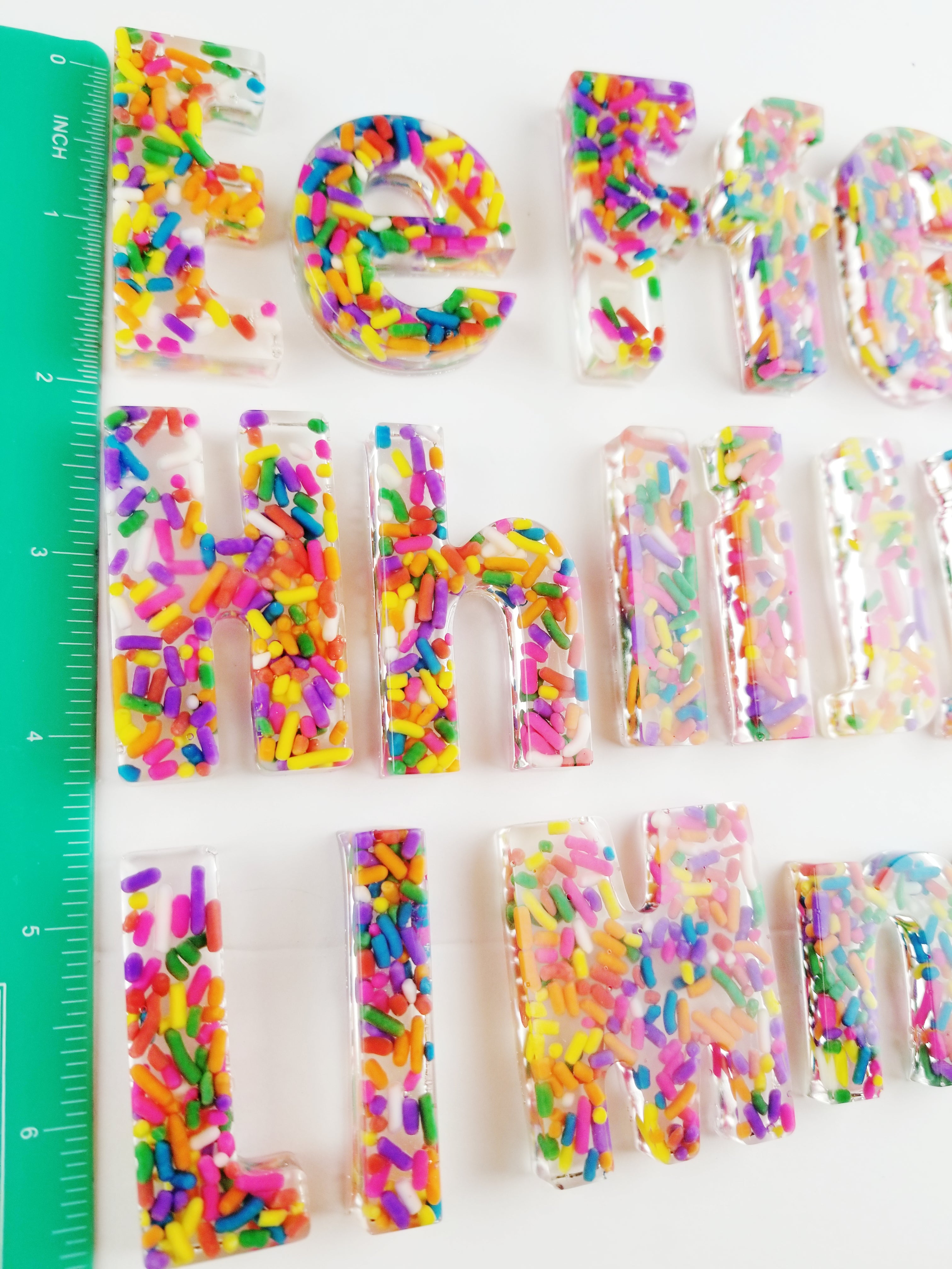 A Large Set of UPPER & LOWERCASE Sprinkle Letters – Happi Crafts