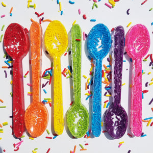 Rainbow Sprinkle Spoons