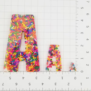 A Single Jumbo Sprinkle Letter