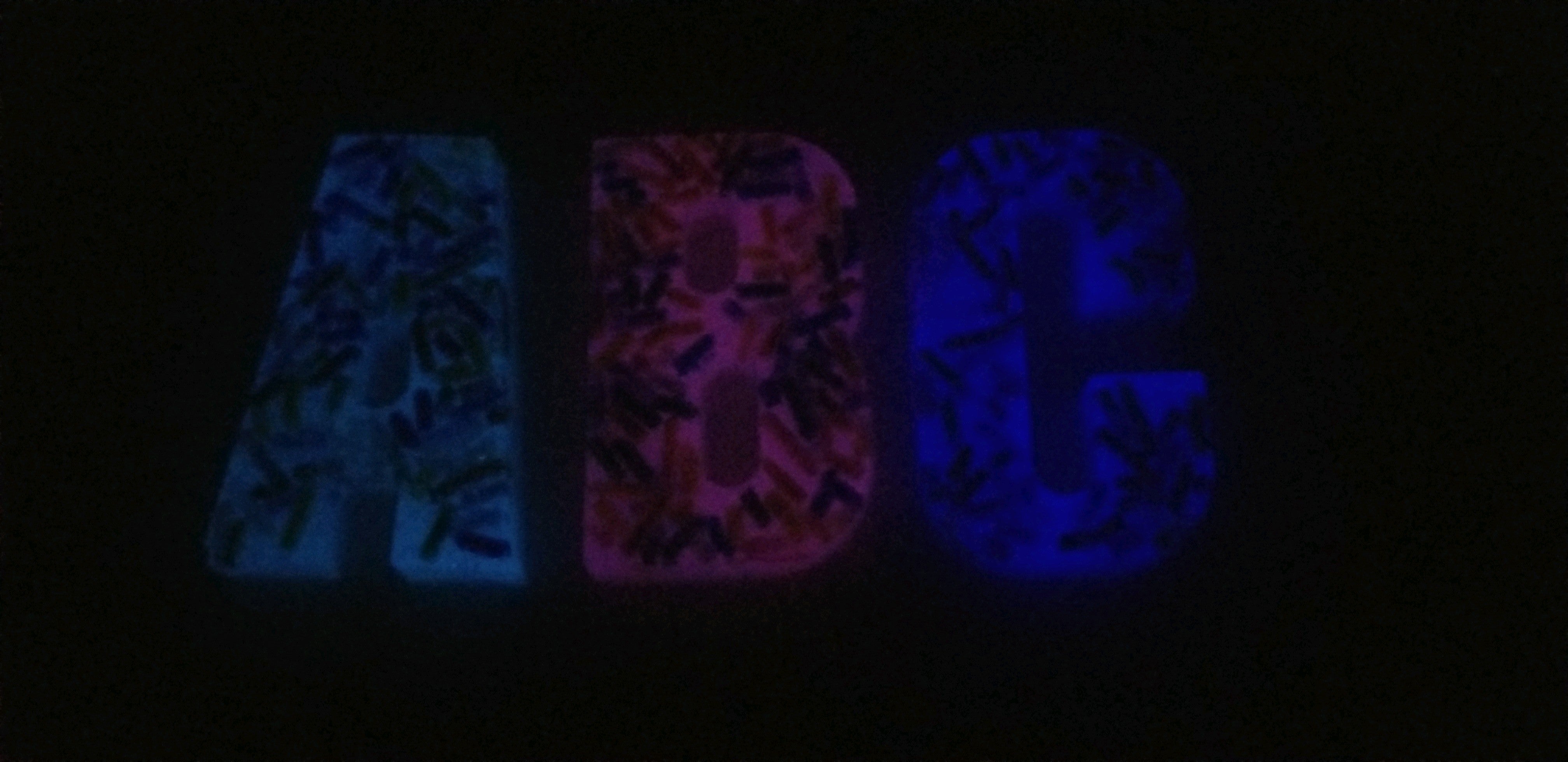 A Combo Set of Space Sprinkle letters (Upper and Lowercase)
