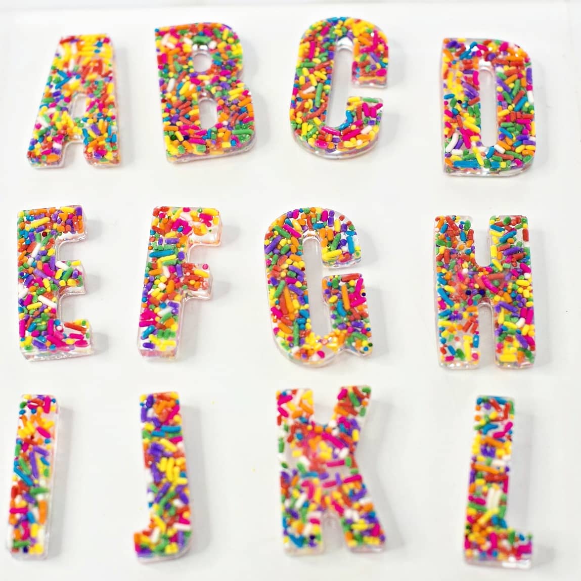 A Large Set of UPPER & LOWERCASE Sprinkle Letters