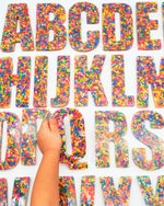 Load image into Gallery viewer, A Set of JUMBO SPRINKLE Letters (FULL Set A-Z)
