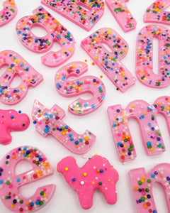Cookies and Cream Sprinkle Letters