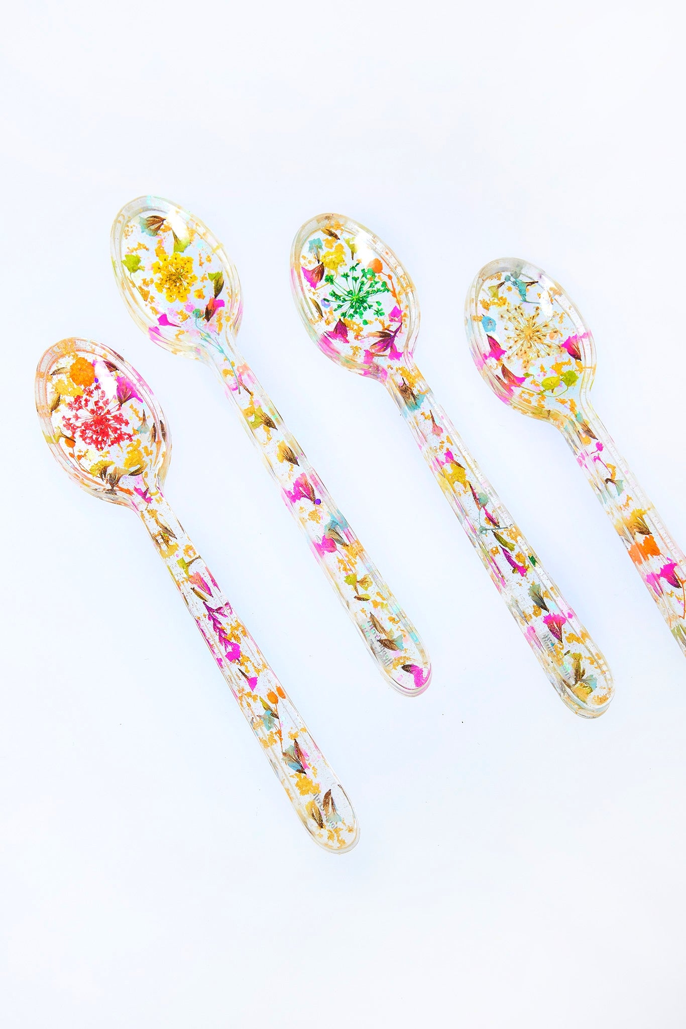 You Only Live Once - Lick the Spoon Spatula Crown Florals