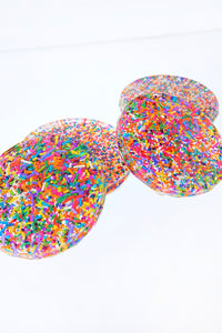A Set of Sprinkle Coasters