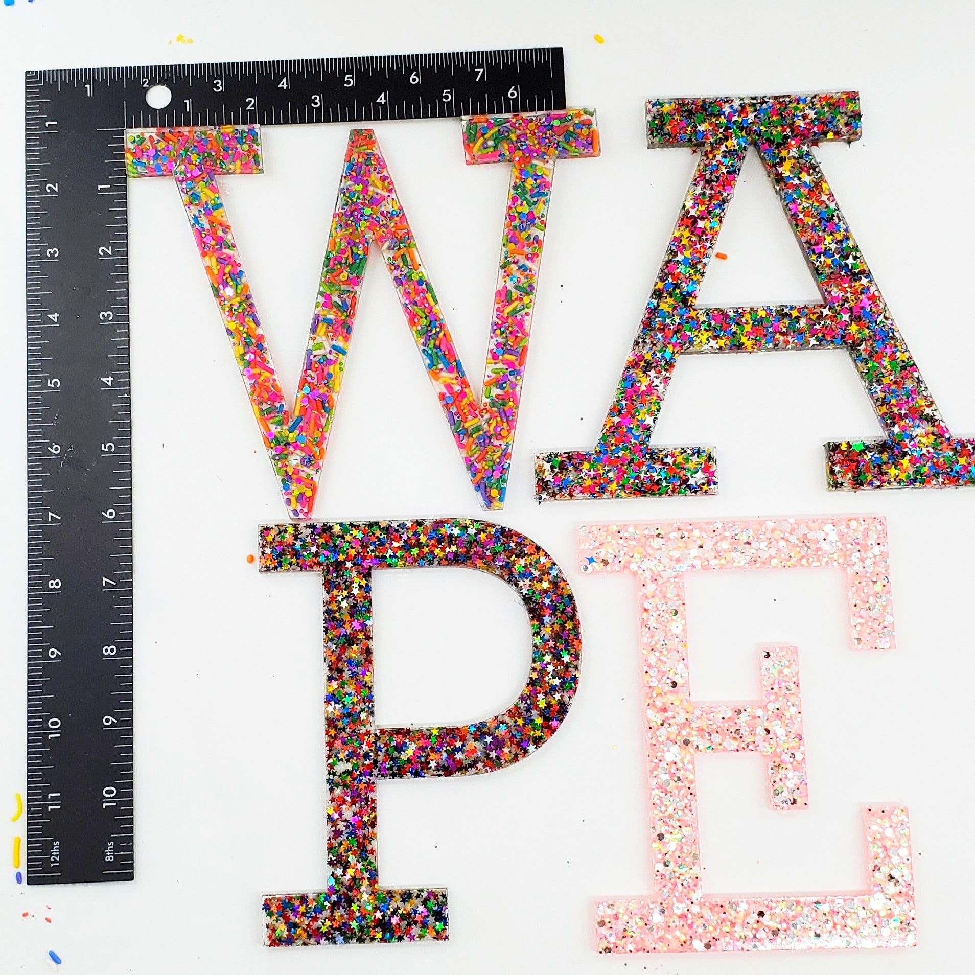 A Single XXL Sprinkle letter