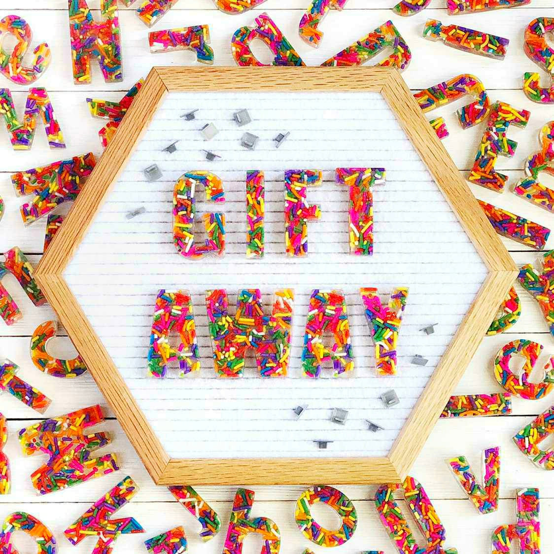 Sprinkle Letterboard Letters