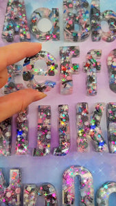 A Set of Space Sprinkle letters