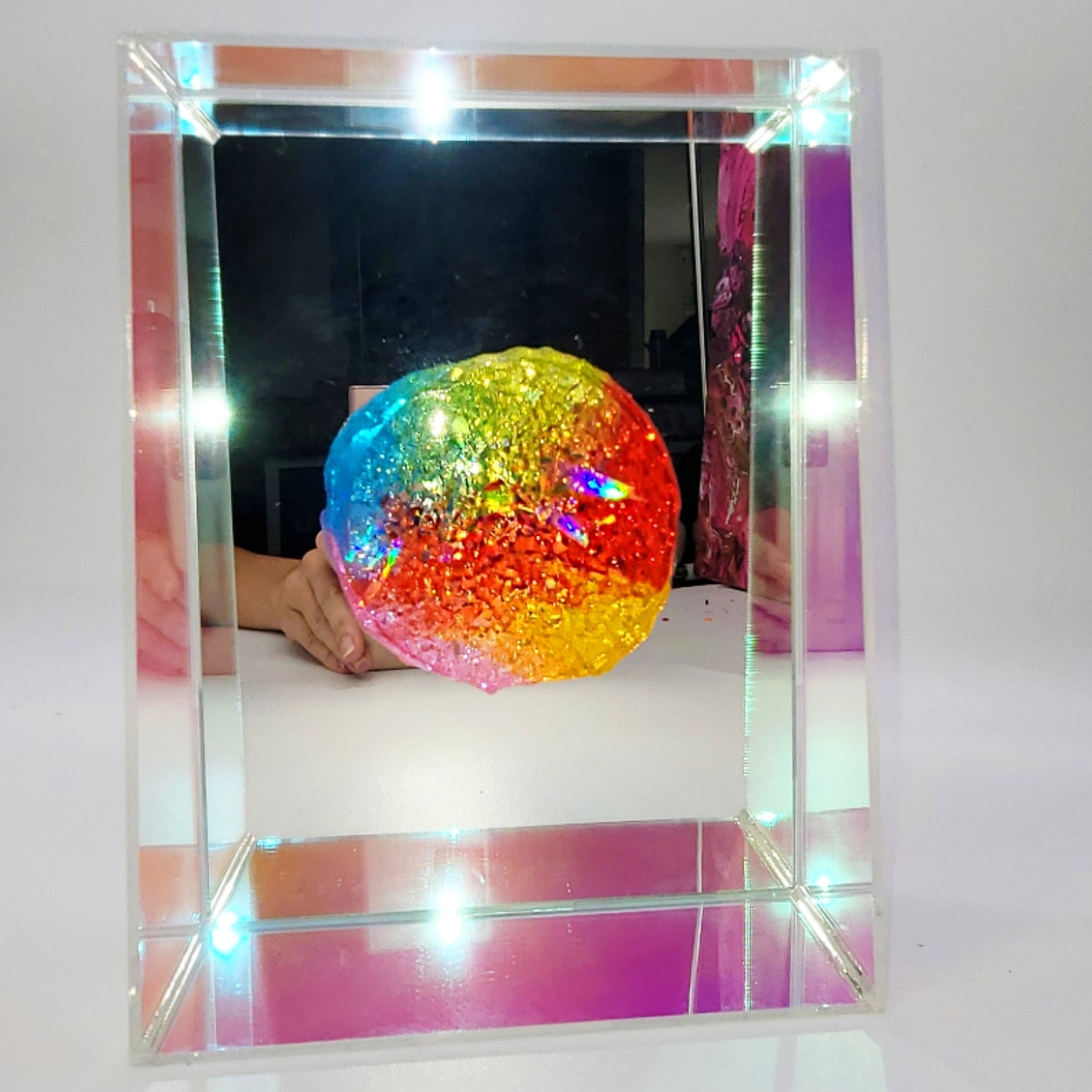 Rainbow Crystal Mirror